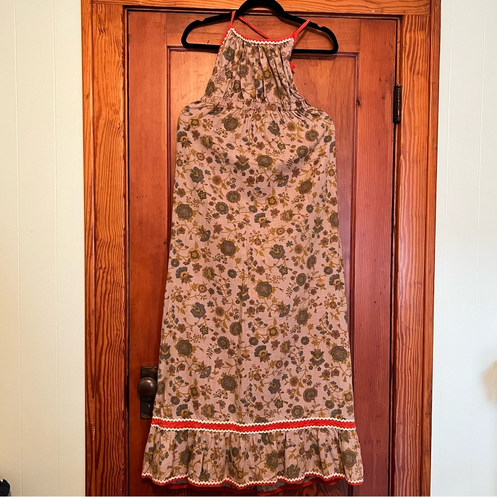 Vintage halter maxi dress